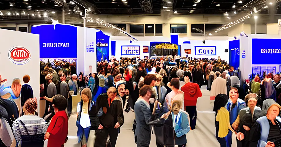 How to Attract Visitors to Your Jaw-Dropping Display 7 Trade show crowd attract visitors